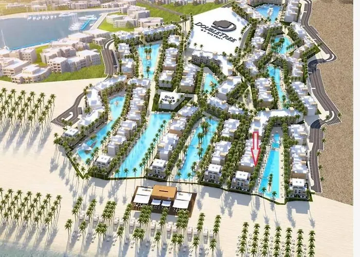Luxurious Sea View 2 Bedroom & Private Garden To The Pool At Mangroovy Daire Hurgada