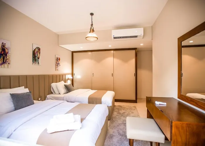 Luxurious Sea View 2 Bedroom & Private Garden To The Pool At Mangroovy Daire Hurgada